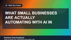 What Small Businesses Are Actually Automating with AI in 2026 featured image