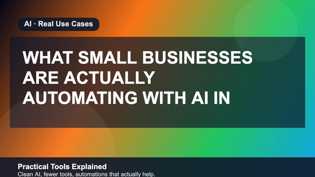 What Small Businesses Are Actually Automating with AI in 2026 featured image
