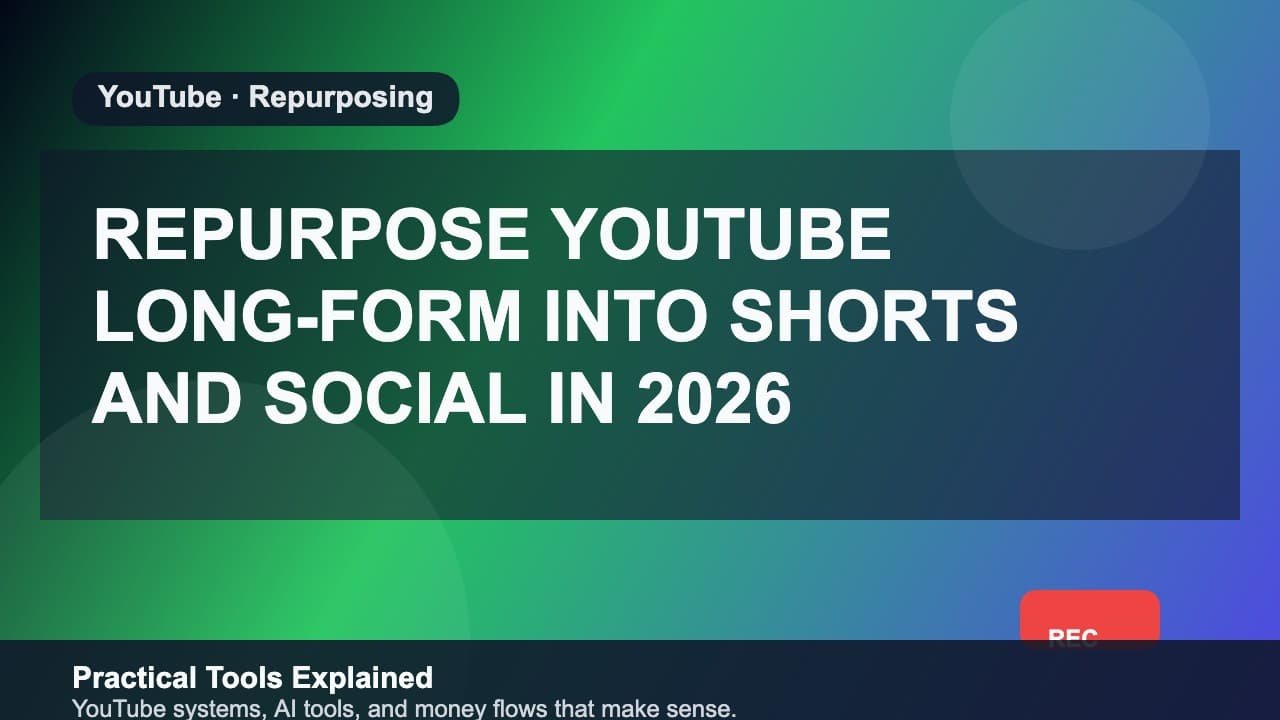 Repurpose YouTube Long-Form into Shorts and Social in 2026 (Without Burning Out) featured image