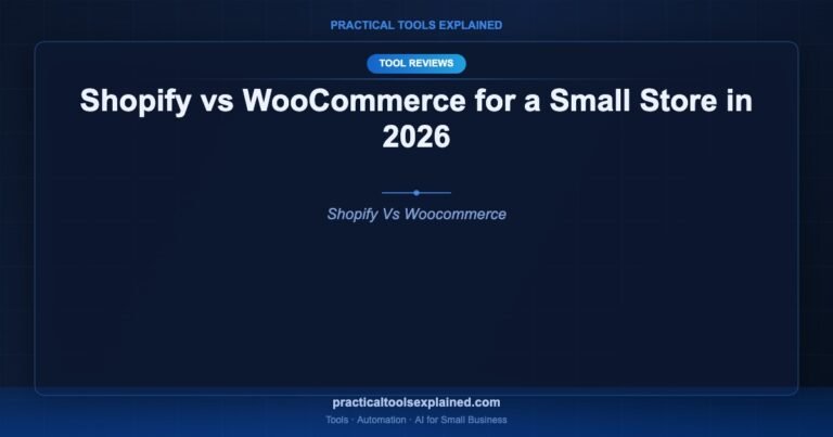 Shopify vs WooCommerce for a Small Store in 2026 shopify vs woocommerce small store 2026