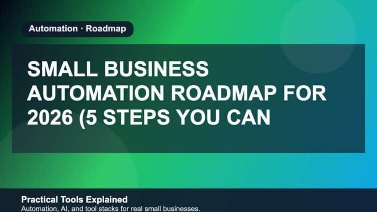 Small Business Automation Roadmap for 2026 (5 Steps You Can Actually Follow) featured image