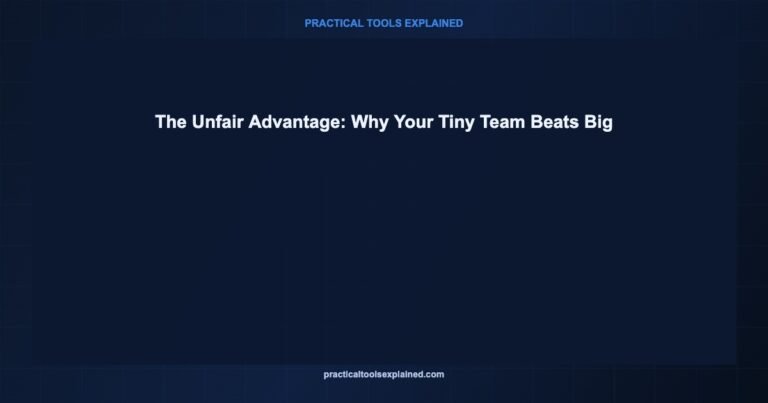 small team competitive advantage vs larger