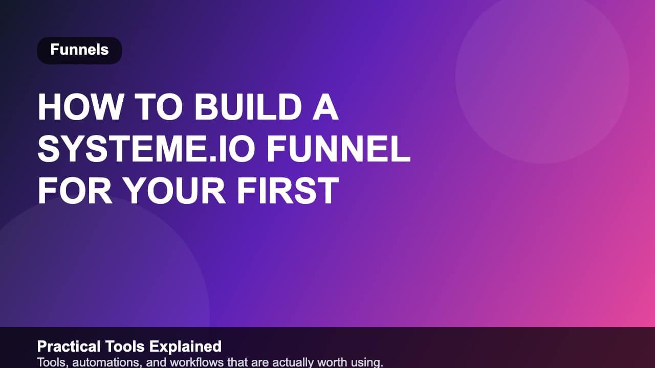 How to Build a Systeme.io Funnel for Your First Digital Product featured image