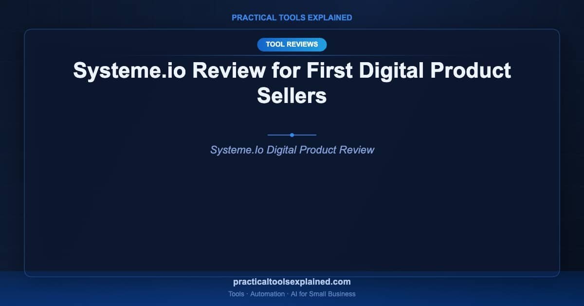 systeme io review first digital product sellers