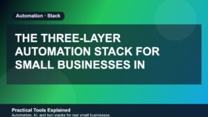 The Three-Layer Automation Stack for Small Businesses in 2026 featured image