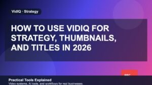 How to Use VidIQ for Strategy, Thumbnails, and Titles in 2026 (Not Just Scores) featured image