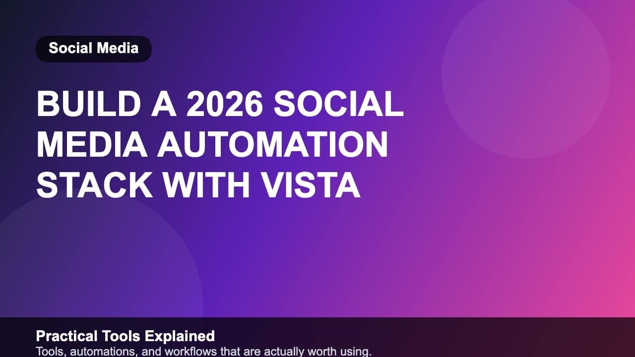Build a 2026 Social Media Automation Stack with Vista Social, Make, and Notion featured image