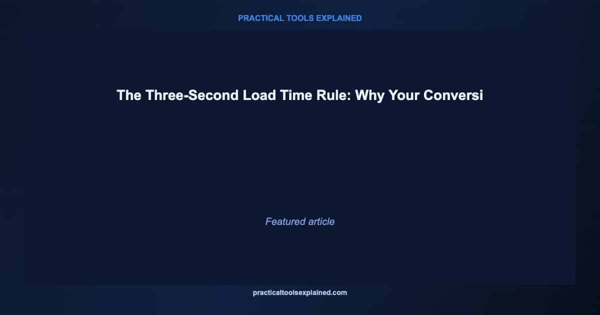 website speed three second load time conversions