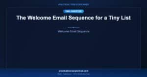 welcome email sequence tiny list
