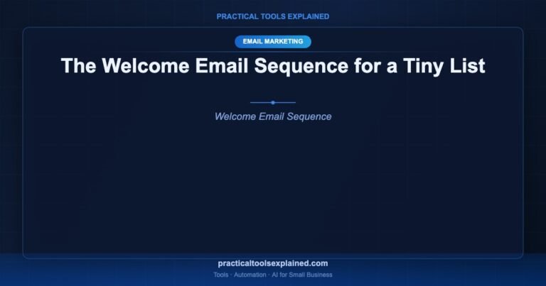 welcome email sequence tiny list