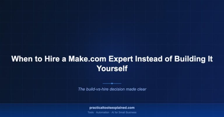 when to hire make com expert
