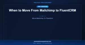 when to move mailchimp to fluentcrm
