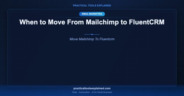 when to move mailchimp to fluentcrm