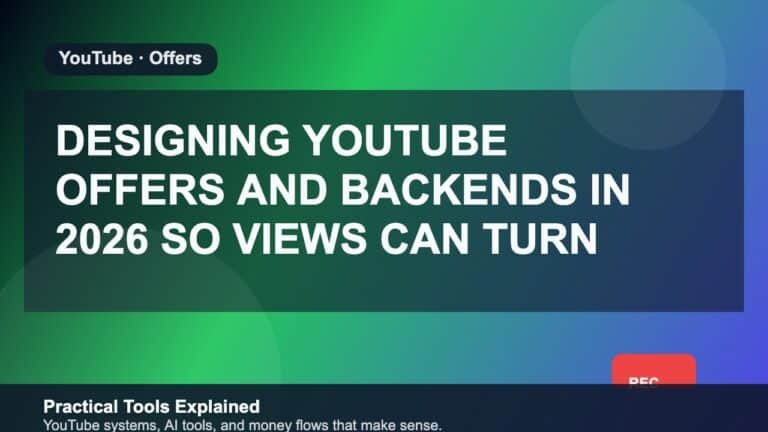 Designing YouTube Offers and Backends in 2026 So Views Can Turn into Revenue featured image