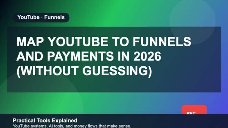 Map YouTube to Funnels and Payments in 2026 (Without Guessing) featured image
