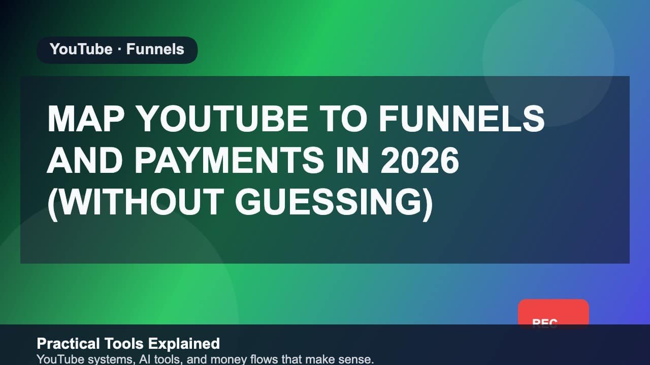 Map YouTube to Funnels and Payments in 2026 (Without Guessing) featured image