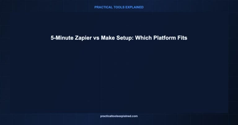 zapier vs make setup quick tutorial